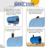 Sonret Barrel Stove Kit – Perfect For 30-55 Gallon Barrel