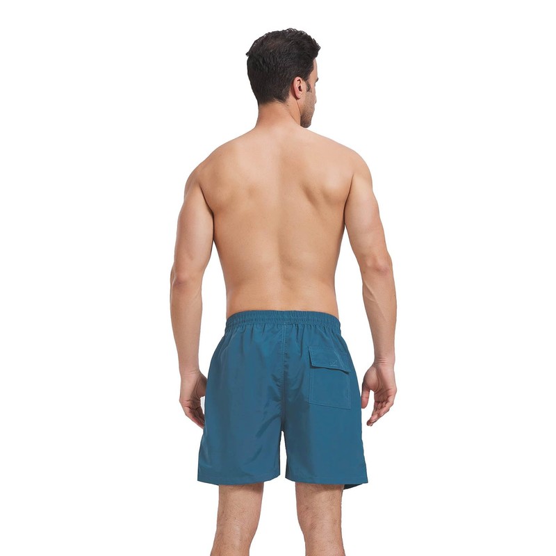 Ougelebo Swimming Trunks Men's Quick-Drying Beach Shorts with Mesh Lining,