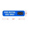500 for Rectal Use Only Stickers Waterproof - 1.5" x