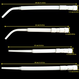 HAMUULL caulking extension nozzle Caulking Nozzle for Caulking Gun Long Sausage Nozzle Reusable Caulk Nozzle Applicator (2 Straight +2 Curved)