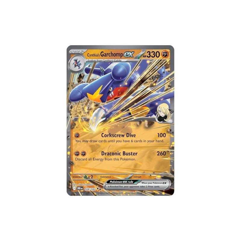 Pokemon - Cynthia’s Garchomp ex 104/182 – Destined Rivals –