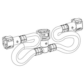 Moen Widespread Bathroom Sink Faucet Replacement Hose Kit with Duralock Connections, 114299