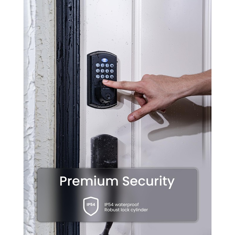 DESLOC A100F Electronic keypad Door Lock with Handle Set, Smart