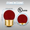 OHLECTRIC S11 Ceramic Red Indicator Night Light Bulbs with E26
