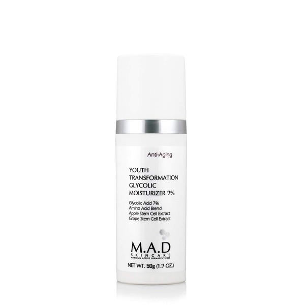 M.A.D Skincare Anti-Aging Youth Transformation Glycolic Moisturizer 7%