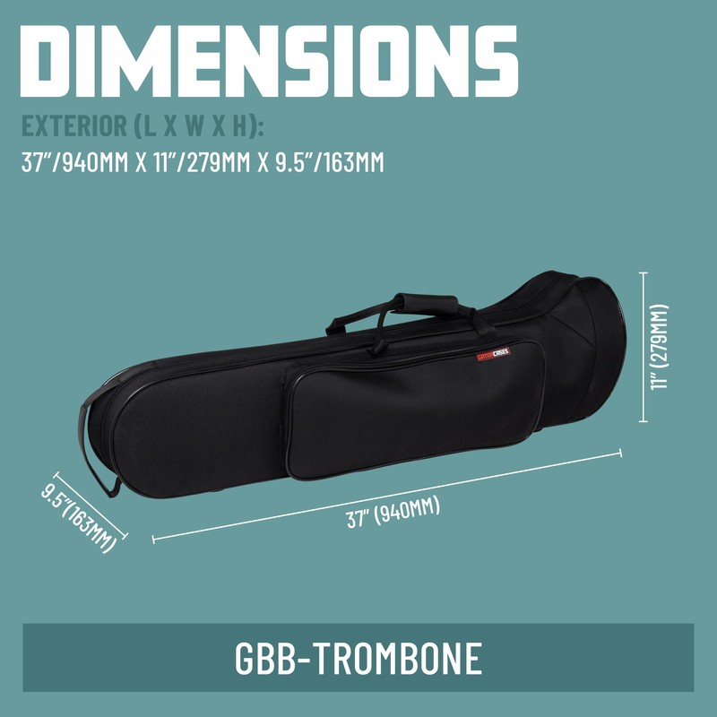 Gator Cases Largo Series Lightweight Beginner Case for Tenor Trombone;