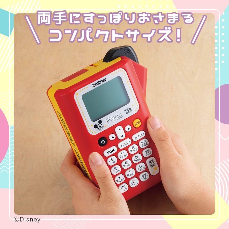 Brother Industries PT-J100MCR Label Maker, P-Touch, Micky Red (0.14 -