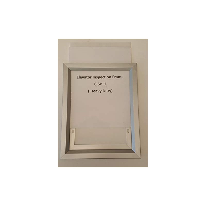 BUILDINGSIGNS.COM Elevator Inspection Frame ( Size 8.5X11 Inch,Aluminium, Slide In