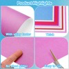 PATIKIL 40Sheets Dark Pink Glitter Cardstock Paper, 12 x 12