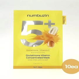 Numbers In No. 5 Vitamin Seed Sprinkled Glutathione Film Pack 27ml 10 sheets / 넘버즈인 5번 비타민 씨 뿌려만든 글루타치온 필름 팩 27ml 10매