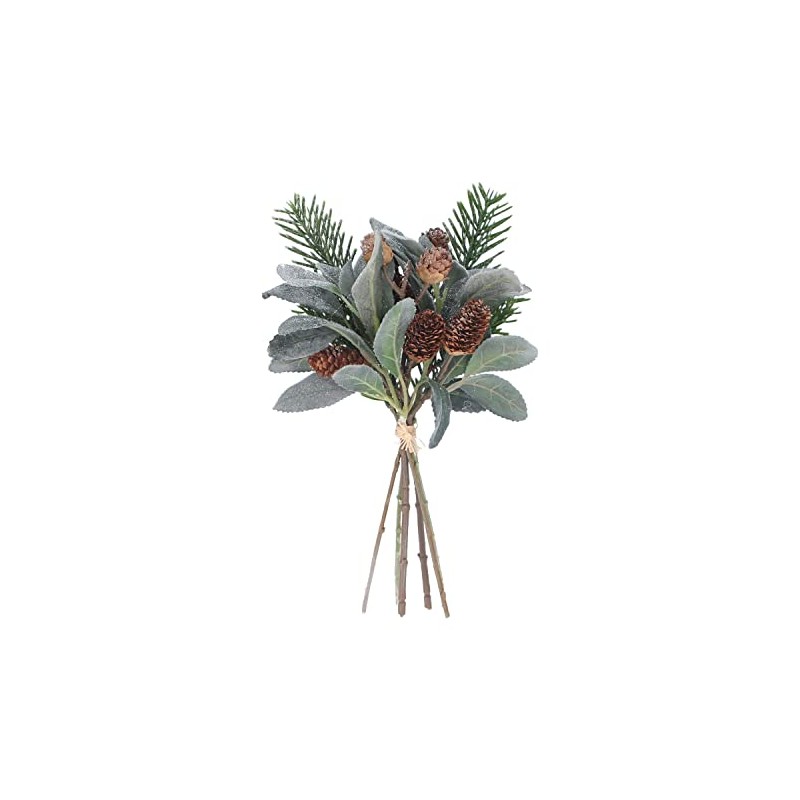 Gisela Graham Christmas Decoration Eucalyptus Fir Cone Posy