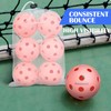 Amoswiz Indoor Pickleball Balls, 6 Pack of 26 Holes Pickleballs,