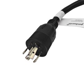Parkworld 79155 Generator 20A 220v to 110v Adapter Cord NEMA L14-20P Male 4-prong Twist Lock Plug to (4) 5-20R T-Blade Household 5-15R Four Outlets Female with Two of 20amp Circuit Breaker