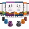 Cru Kafe Organic Coffee Pod Discovery Pack (60 Capsules) Compatible
