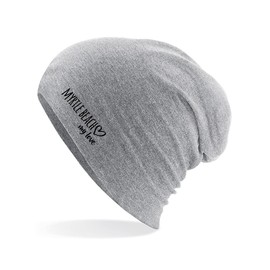 huuraa Beanie Myrtle Beach My Love Unisex Hat for All Fans of Myrtle Beach USA Gift Idea for Friends and Family, heather grey