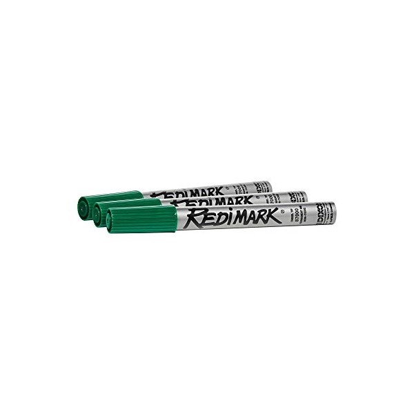 Dixon RediMark Permanent Markers, Chisel Point, Metal Barrel, Box of