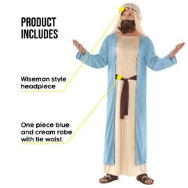 Morph Joseph Costume Men Biblical Costume Adult Nativity Costumes For Adults Shepherd Costume Jesus Costume Bible Costume M