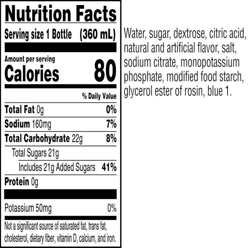Gatorade Thirst Quencher, Cool Blue, 12 Fl Oz Pack of