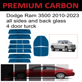 TintPro Premium Carbon Window Tint fits Dodge Ram 3500 4d truck 2010-2023 precut tint