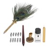 Feather Pen Exquisite Pattern Quaint Texture Comfortable Grip Stainless Steel
