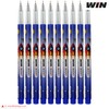 WIN Boost-ST Gel Pens, BLUE, 0.7mm Fine Point, Pack of