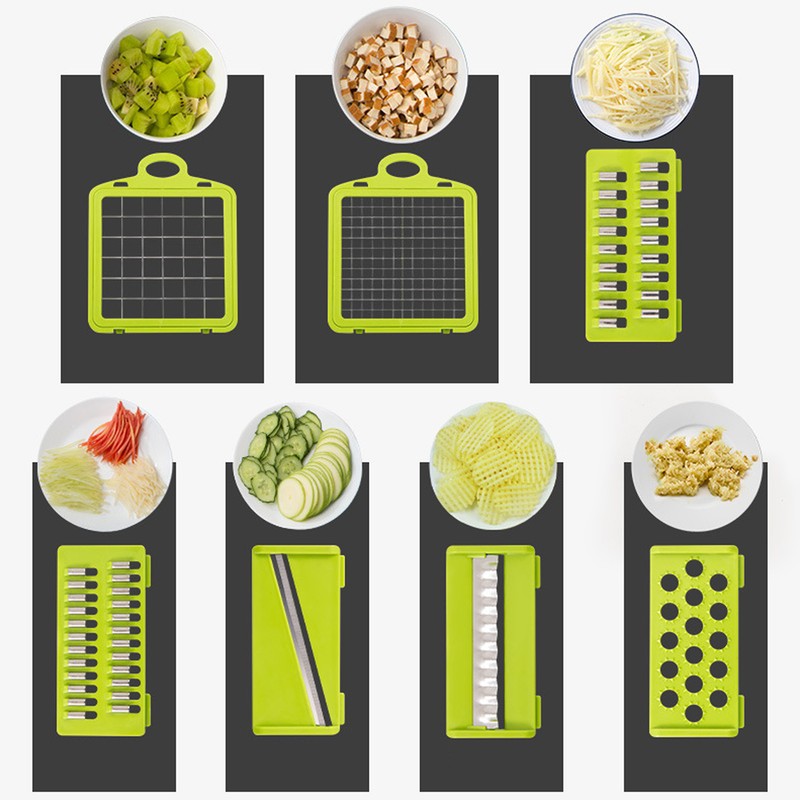 Kitchen Grater Set Stainless Steel Cutter Food Shredding Cutting Slicing