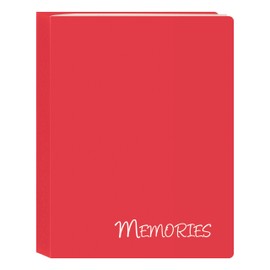 Pioneer Photo Albums I-46M/RD 36 Pockets Hold Memories Mini Photo Album, Red, 4" x 6"