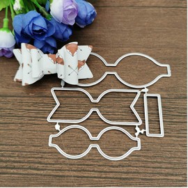 Flower Bow Tie Metal Die Cuts,Christmas Bowtie Hair Bow Clip Cutting Dies Cut Stencils for DIY Scrapbooking Decorative Embossing Paper Leather Scrapbooking Card Making