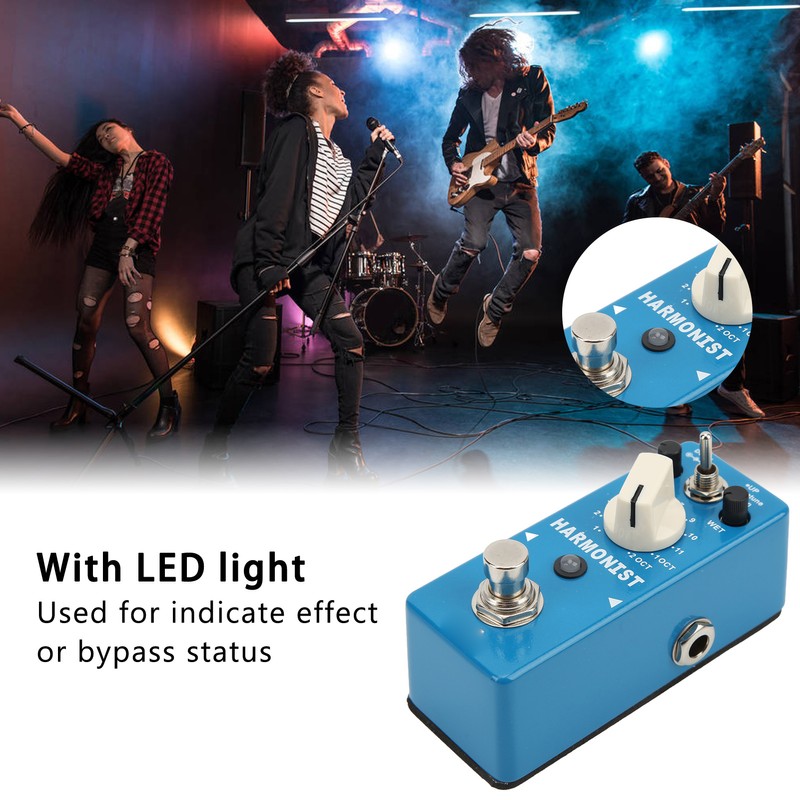 Digital Chip Effect Pedal Metal Blue Guitar Transpose Effects Pedals