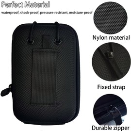 JLXINMET Golf Rangefinder Case Hard Shell Range Finder Carry Case Storage Bag Universal Range Finder Protective Pouch with Belt Clip for Golf Rangefinders (Black1)