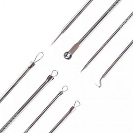 4 Types of Premium Needles, New Sebum Removal Needle Special Set, Stainless Steel Extrusion, Face / 4종 고급 바늘 피지 신상 니들 제거 기획상품 스텐 압출 얼굴