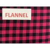58” Wide 100% Cotton Flannel Red/Black Buffalo (1 1/4”) Check