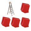 Set of 4 Ladder Covers Non-Slip Rubber for Stairs -