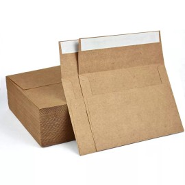 AZAZA A1 Small Envelope - Mini Brown Kraft Paper Envelopes| Self Sealing |Perfect s...