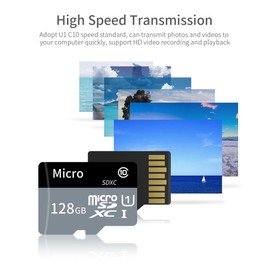 TF Card Large Capacity Micro SD Card 64GB U1 Class 10 TF Card High Speed Memory Card for Mobile Phone Camera Dashcam Monitor