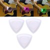 3 Pcs LED Guitar Pick White Green Purple Light Up