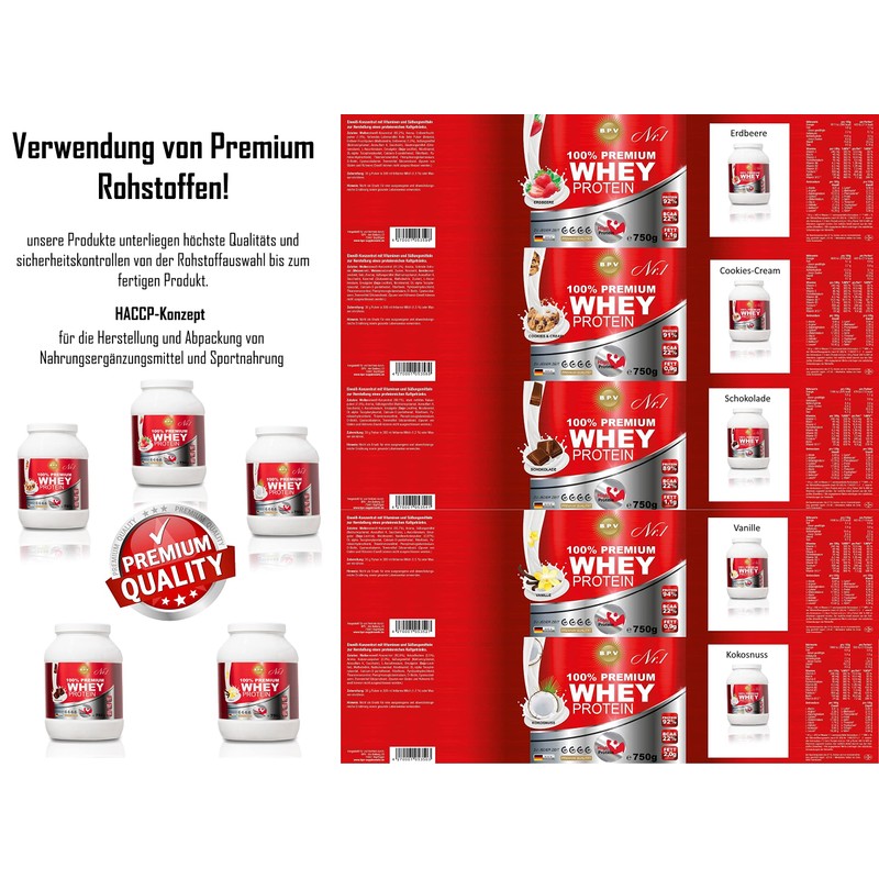 Whey Protein 750g | Eiweiß Pulver, Protein Pulver | Reich