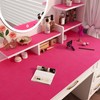 Stickyart Hot Pink Felt Wallpaper Peel and Stick Textured Velvet