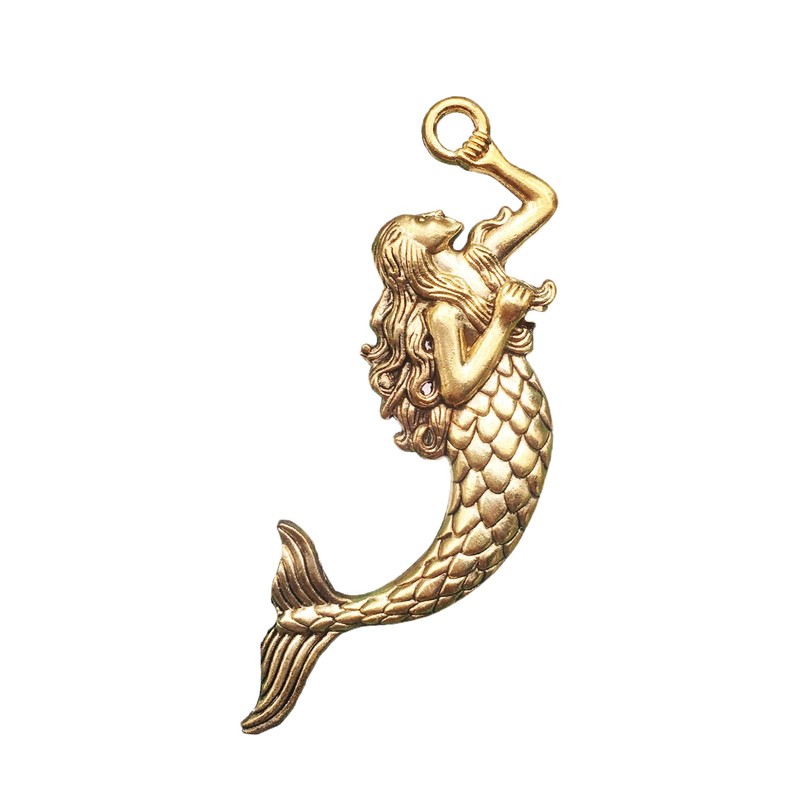 ZILucky 12Pcs Mermaid Decorative Shower Curtain Hooks Stainless Steel Rings