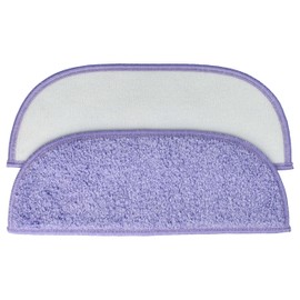 vhbw Mop Cloth Set (2 Pieces) Compatible with iClebo Pop Lemon, Magic Mop Robot, Cleaning Robot Microfibre Pad, 2.5 x 9.5 x 1 cm