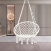 Autowu89 Macrame Swing Chair,Cotton Rope Chair Swing for Indoor and