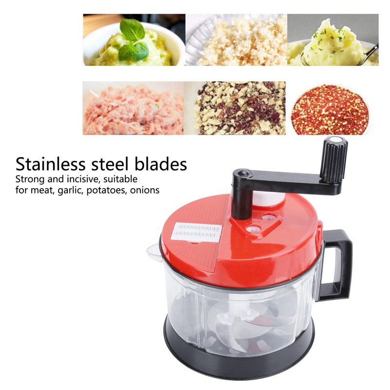 Manual Food Mixer Blender Multifunction Grinder Vegetable Chopper Shredder JuicerL