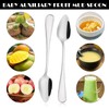 Molain Grapefruit Spoon, Silver Kiwi Spoon Made of Stainless Steel,