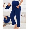 SWOMOG Women's Maternity Pants Over The Belly Pregnancy Pants Stretchy