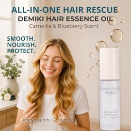DEMIKI Aceite Capilar Japonés, Aceite Capilar Para Cabello Encrespado, Productos Antifrizz Para Mujeres, Humectante, Aceite Perfumado, Productos De Be