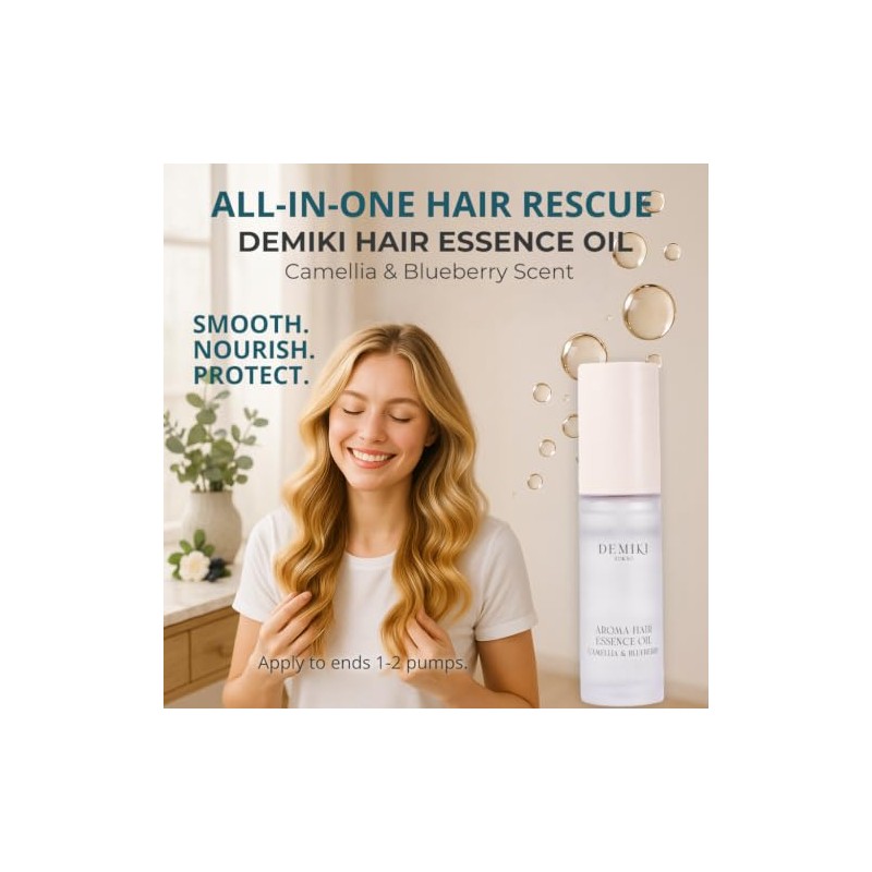 DEMIKI Aceite Capilar Japonés, Aceite Capilar Para Cabello Encrespado, Productos