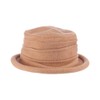 Scala Women's Packable Boiled Wool Cloche, Camel, One Size