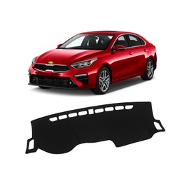 FIILINES - Funda para salpicadero para Kia Forte 2019-2024, protector de malla antideslizante para salpicadero, color negro
