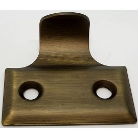 Furniture Knowledge Solid Brass Finger Sash Lift plain window tambour pull fancy antique vintage new - Antique Brass