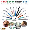 BIC 4 Colours Pro Multi Pen, Multi Coloured Pens All